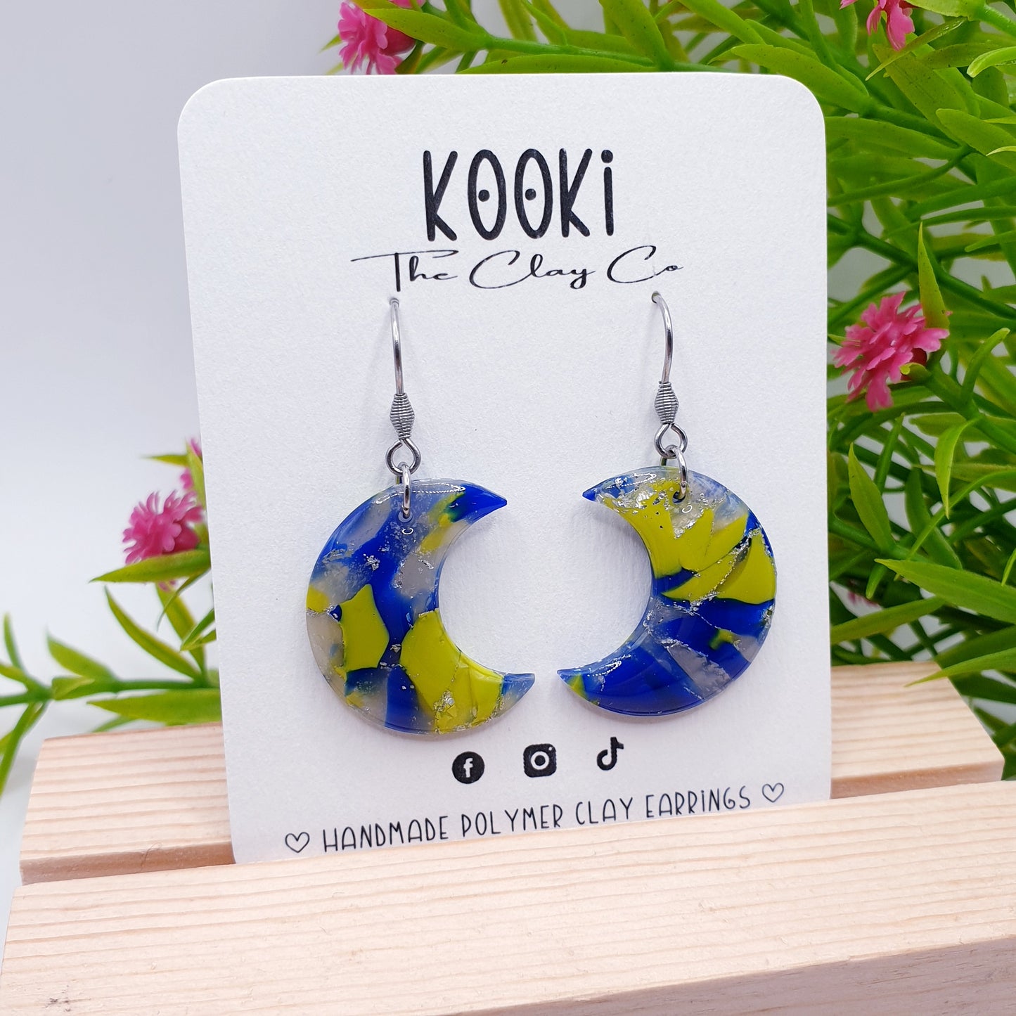 KC1878 - Land and Sea Moon Dangles