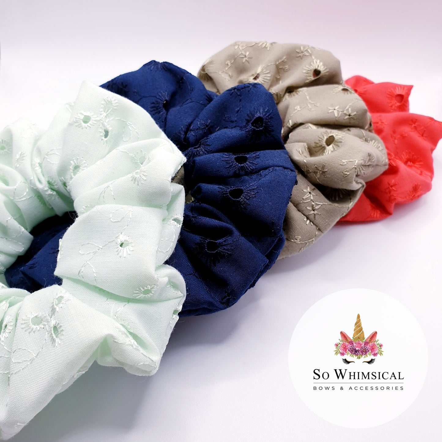 Anglaise Cotton Scrunchie Bundle Medium