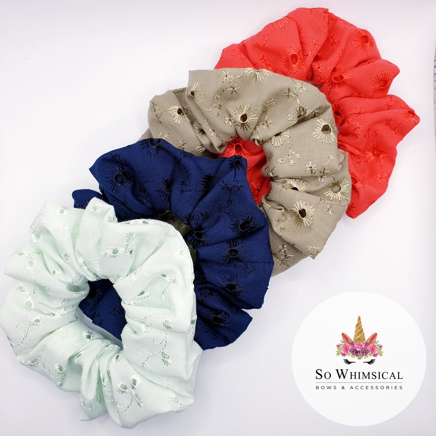 Anglaise Cotton Scrunchie Bundle Medium