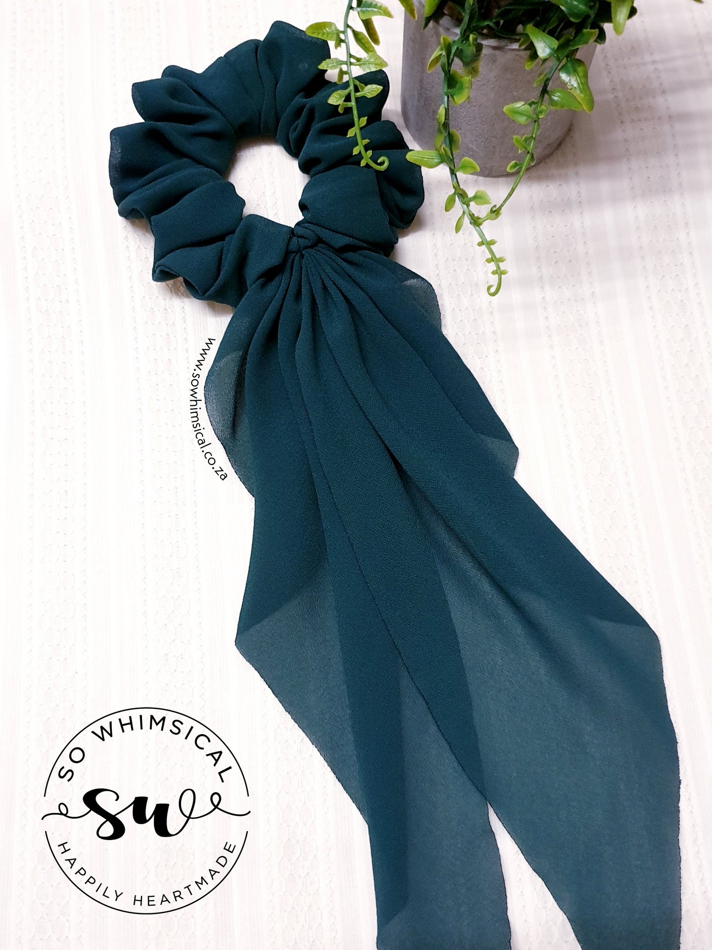 Bottle Green LT Scrunchie