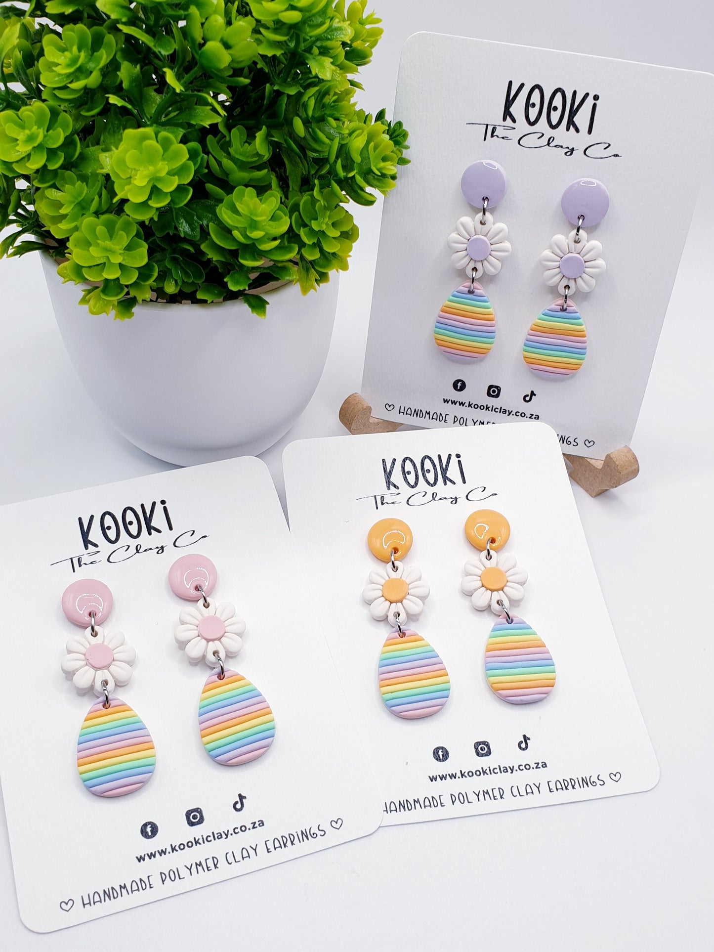 Colourful Easter Egg & Daisy Dangles