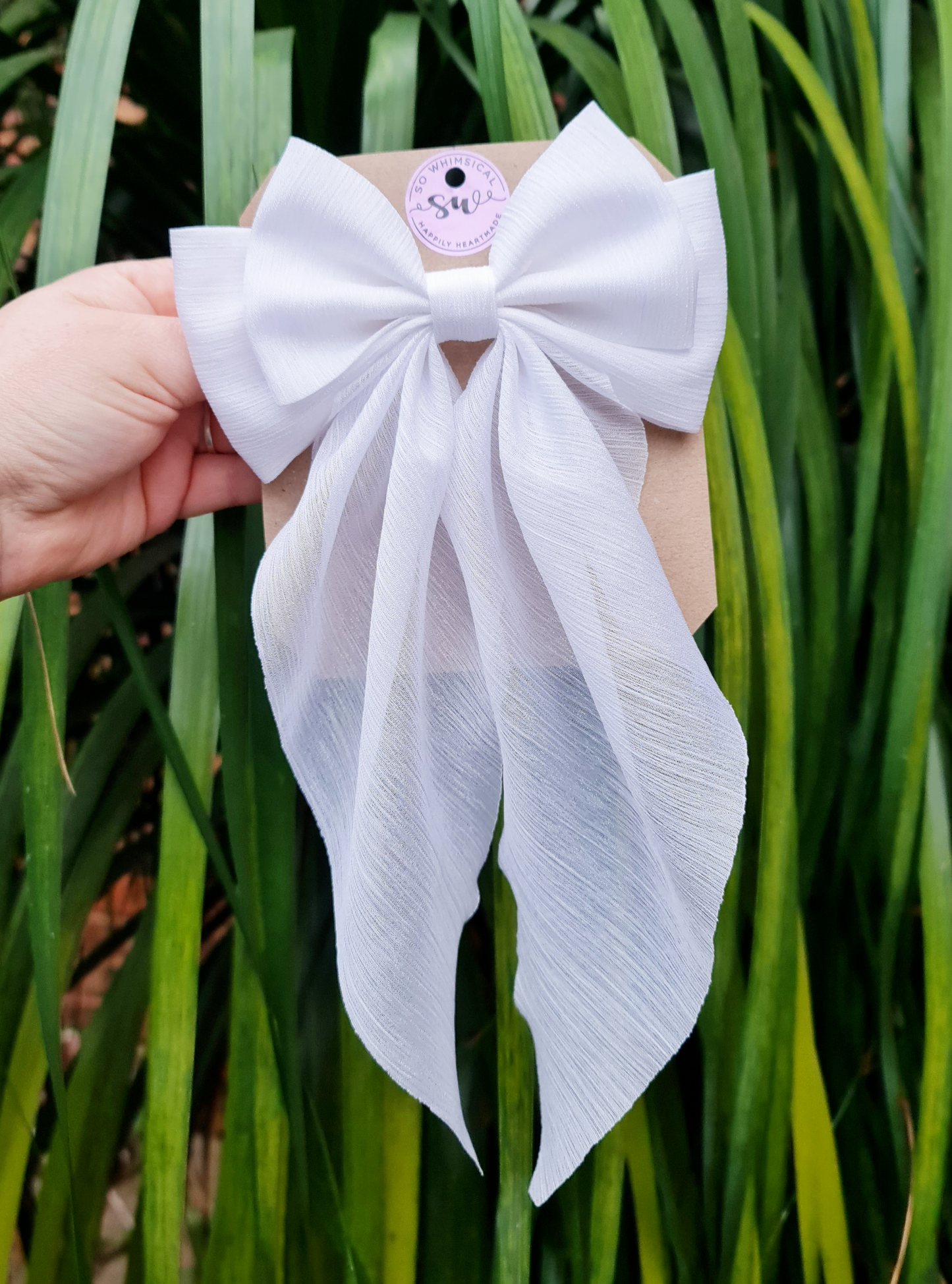 Deluxe Bow Twinkle White