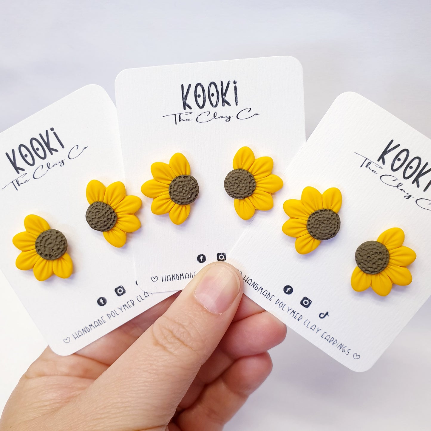 Half Sunflower Studs