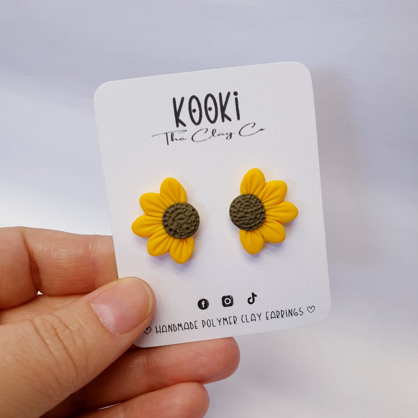 Half Sunflower Studs