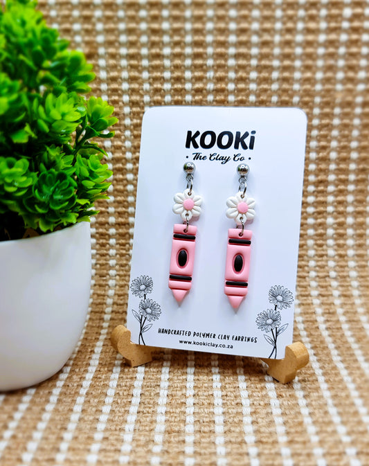 KC2054 - Daisy Crayon Dangles