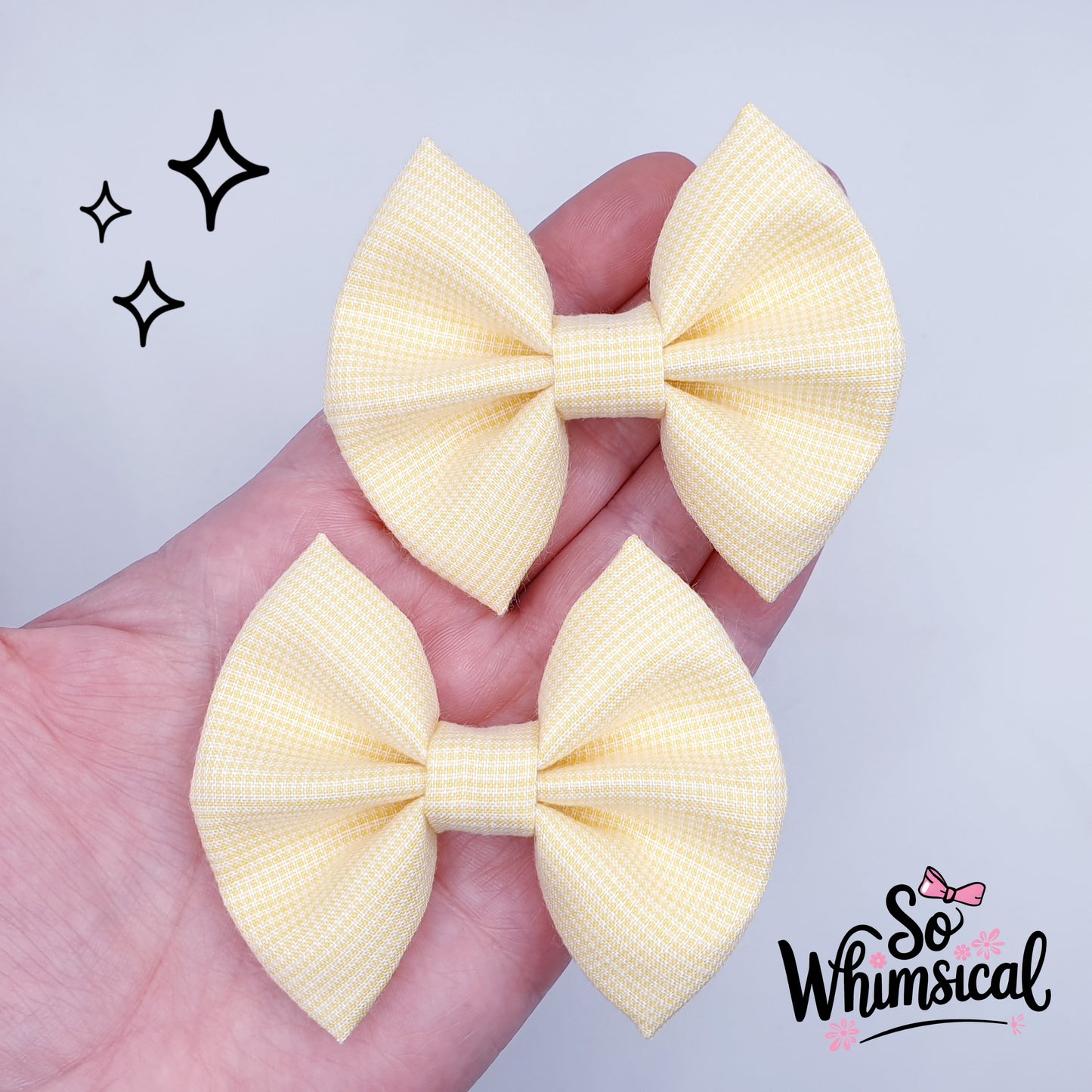 Matilda in Yay-for-Yellow (2 Small Bows)