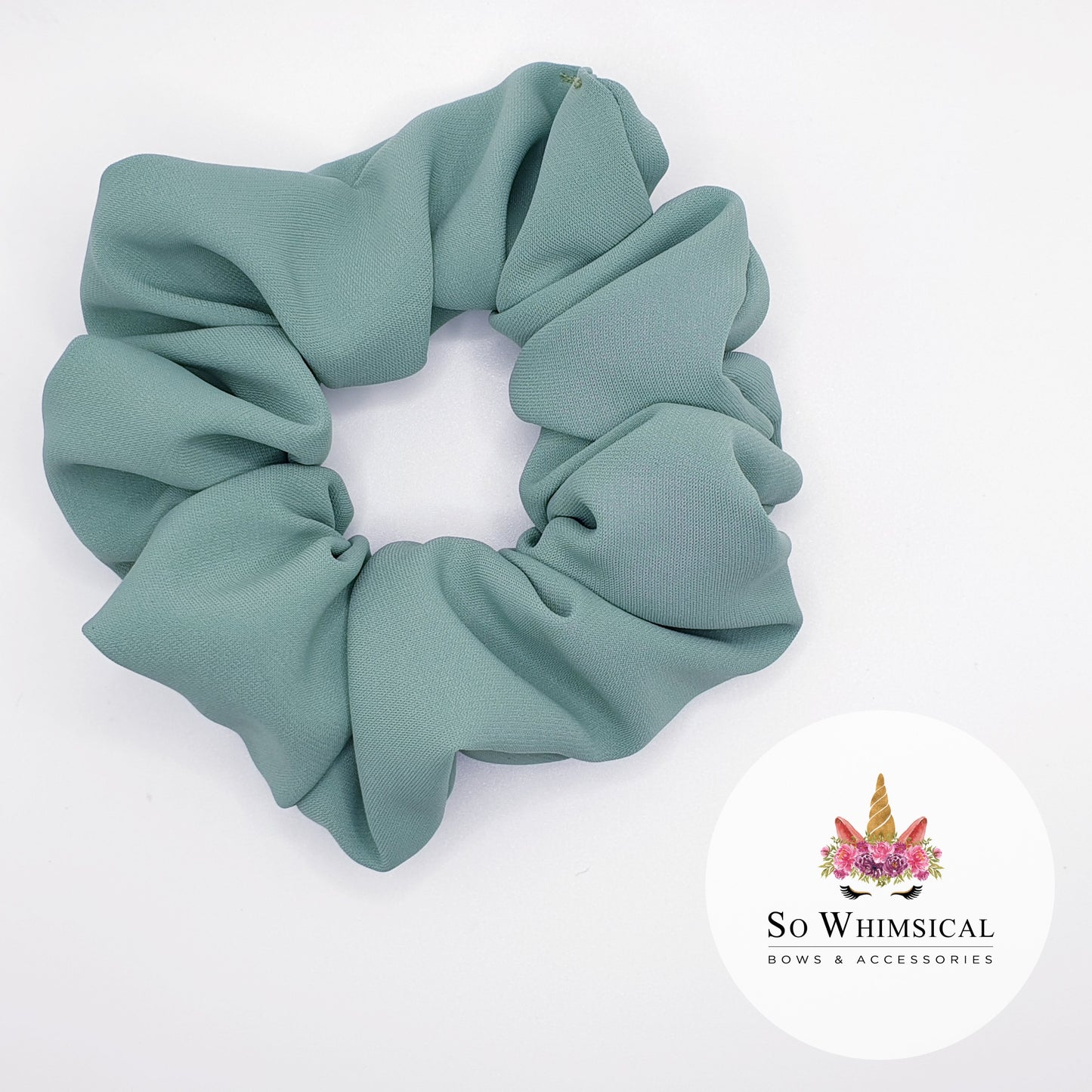 Matte Sage Green Scrunchie Medium