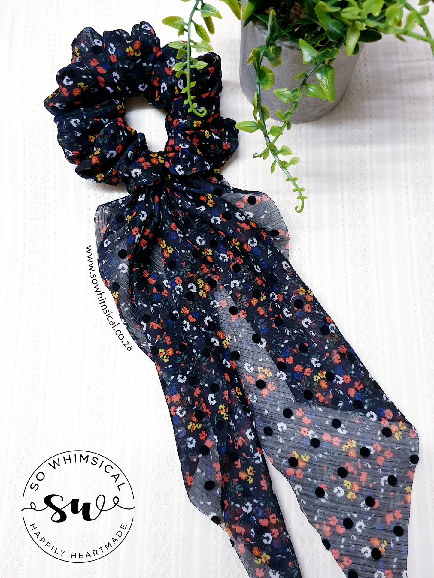 Midnight Garden LT Scrunchie