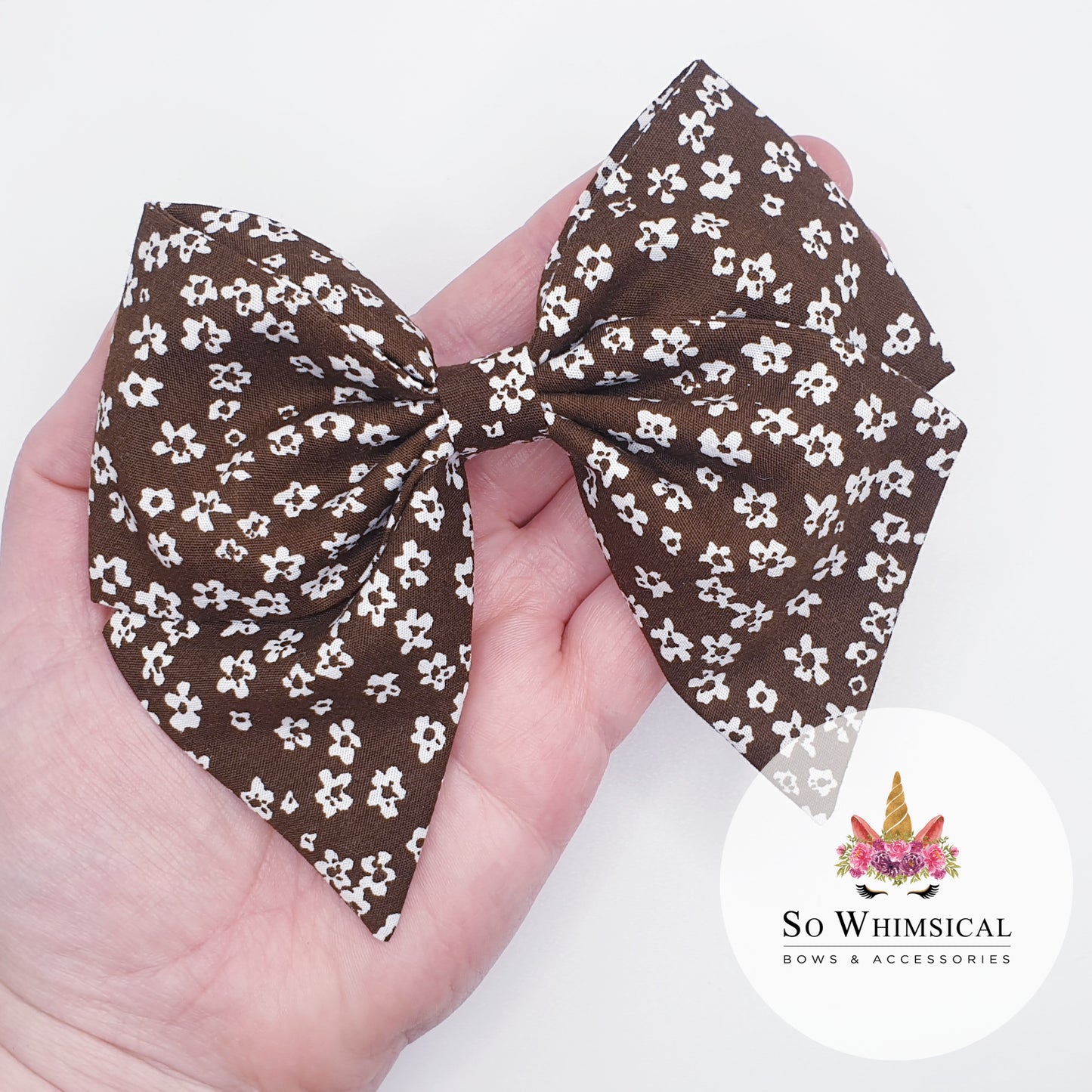 Mocca Brown Sailors Bow