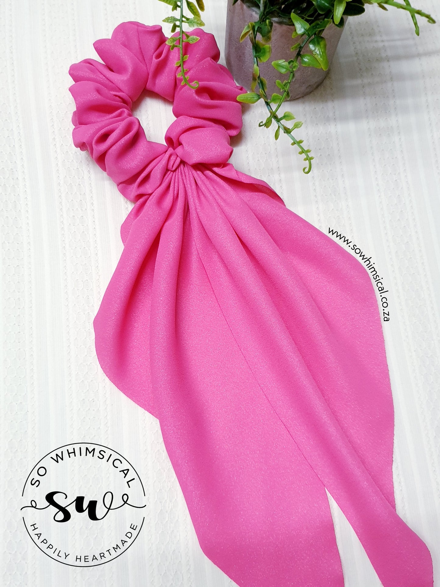 Shimmery Pink LT Scrunchie
