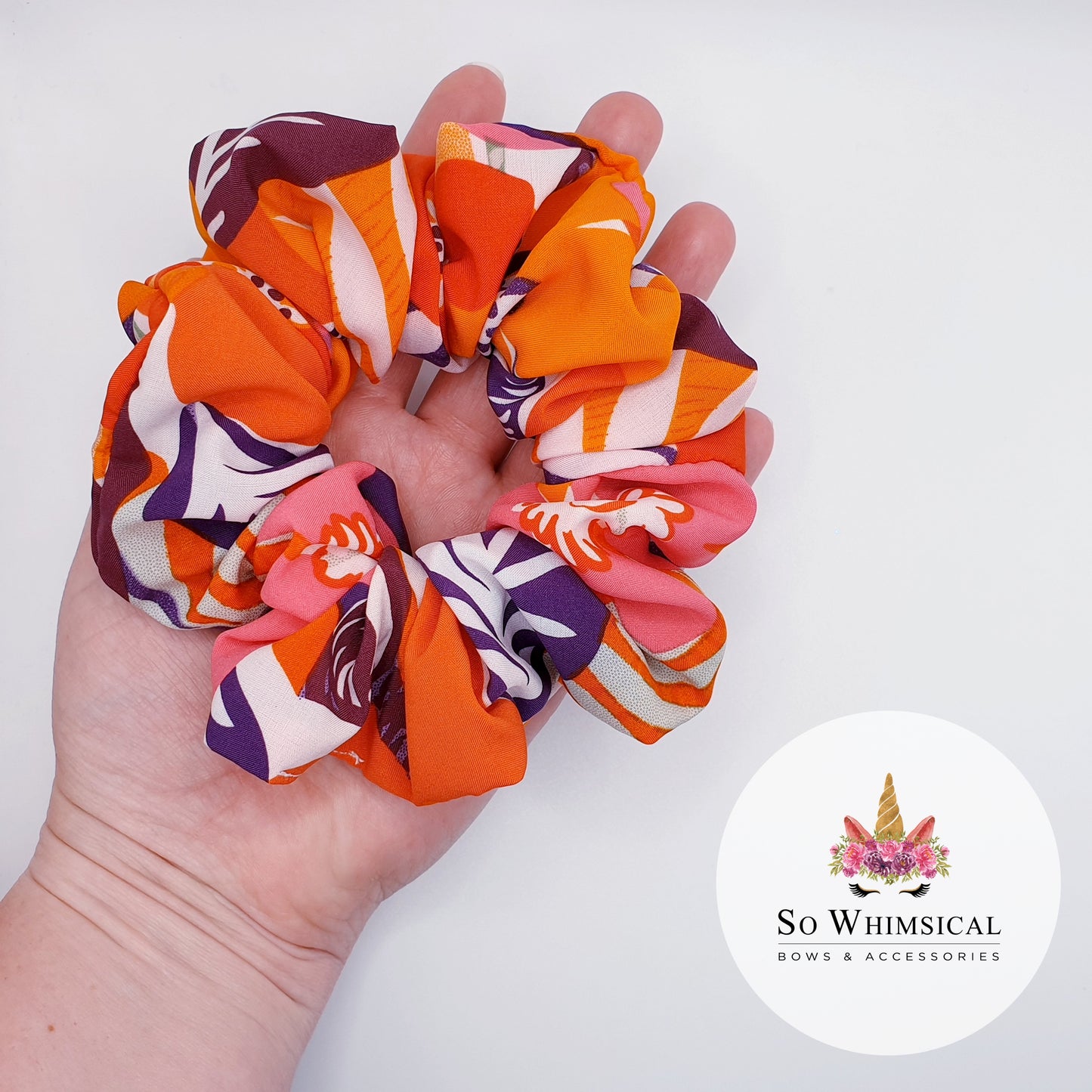 Matte Summer Sunset Scrunchie Medium