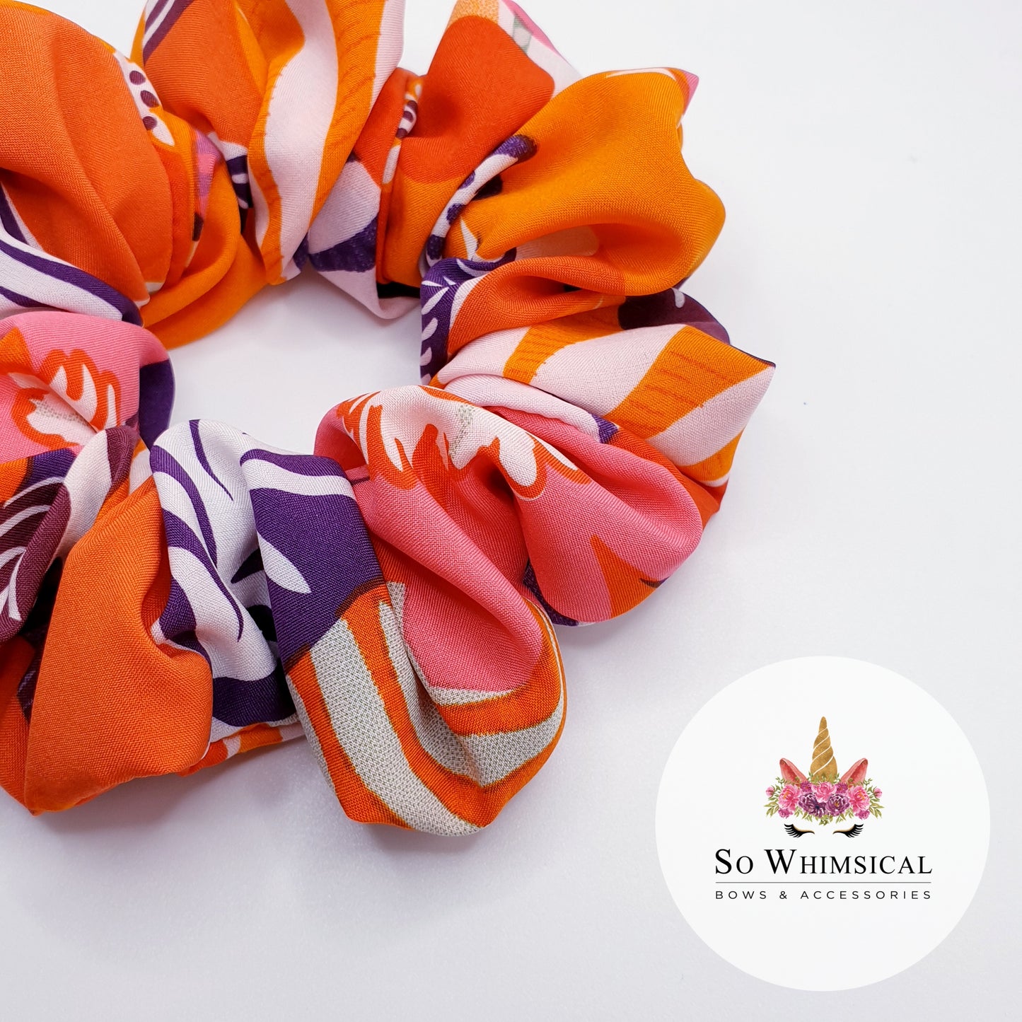 Matte Summer Sunset Scrunchie Medium