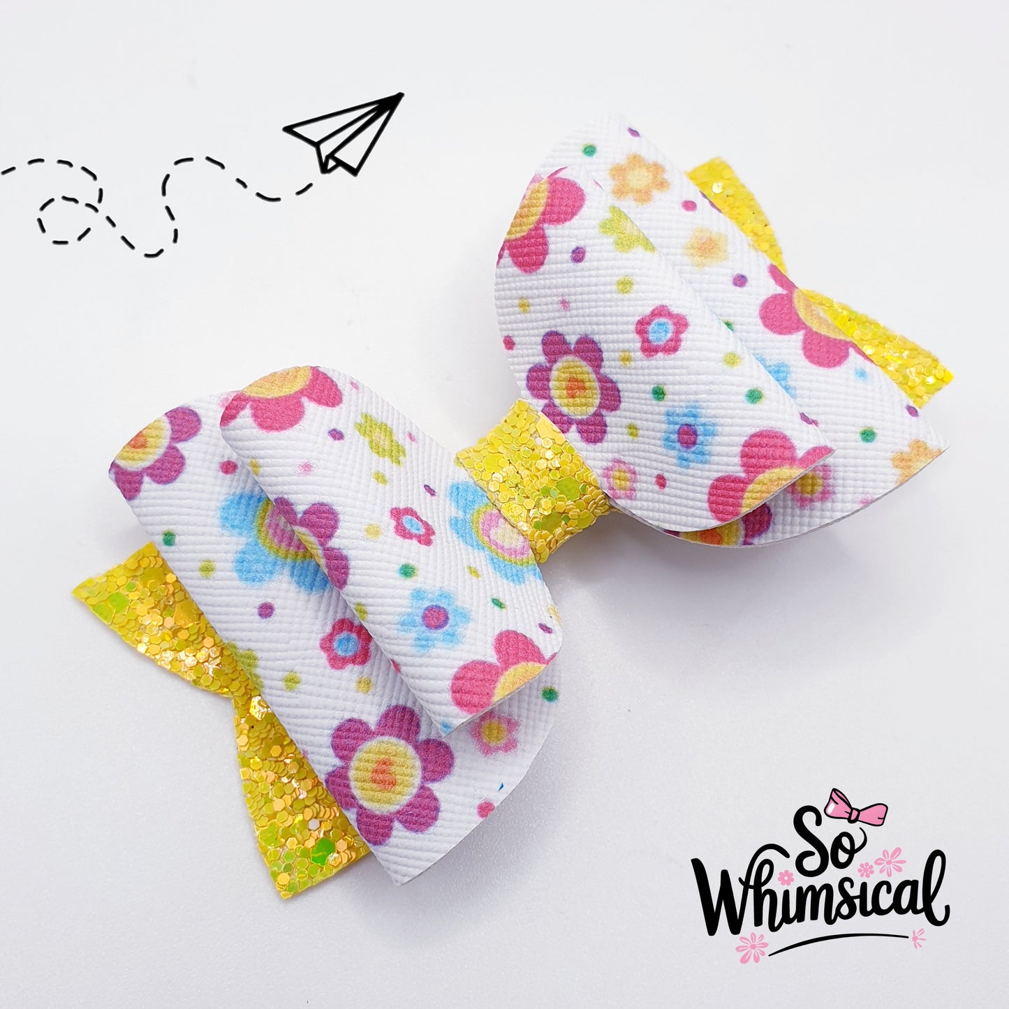 Sunny Blooms Large Bow