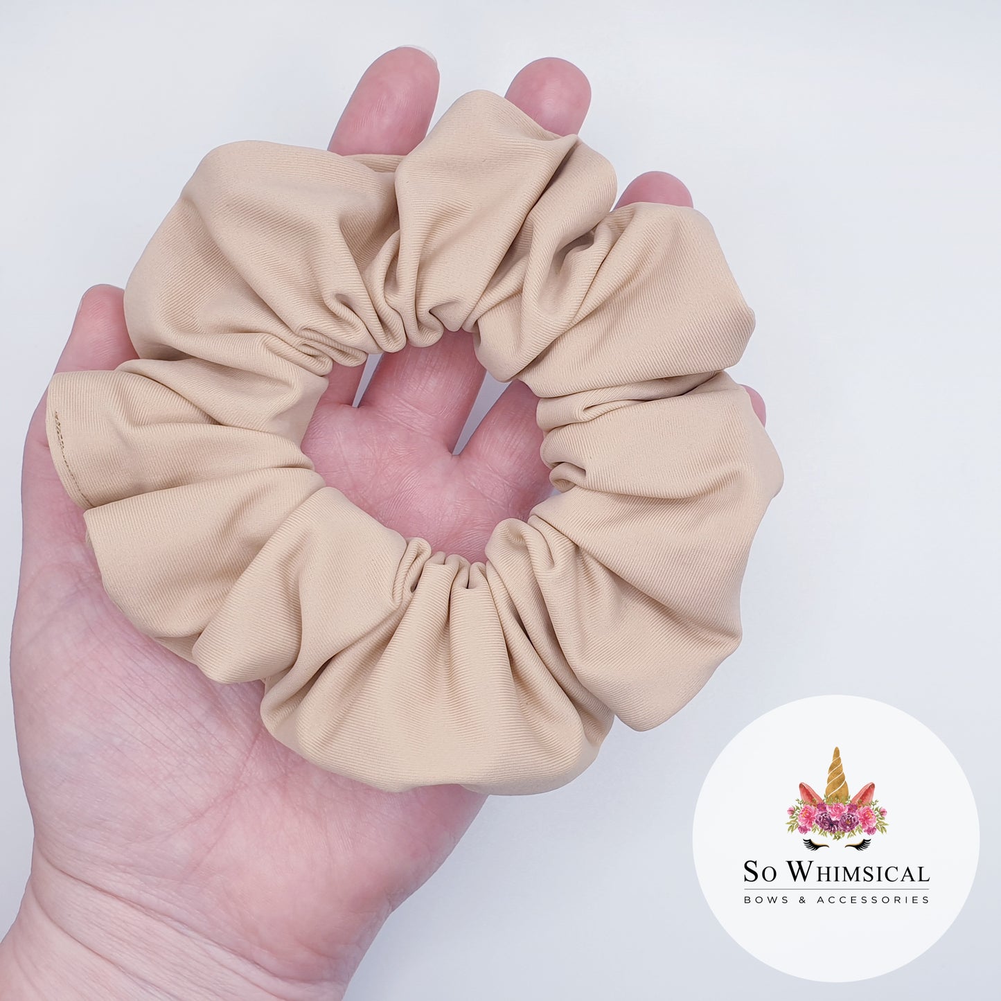 Swim Scrunchie Medium Beige