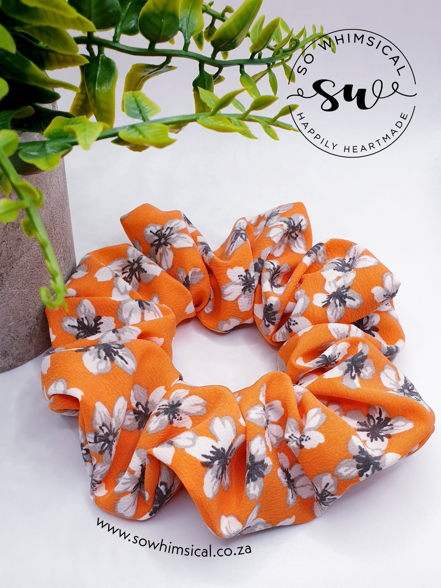 Tangerine & Florals (2 Sizes)