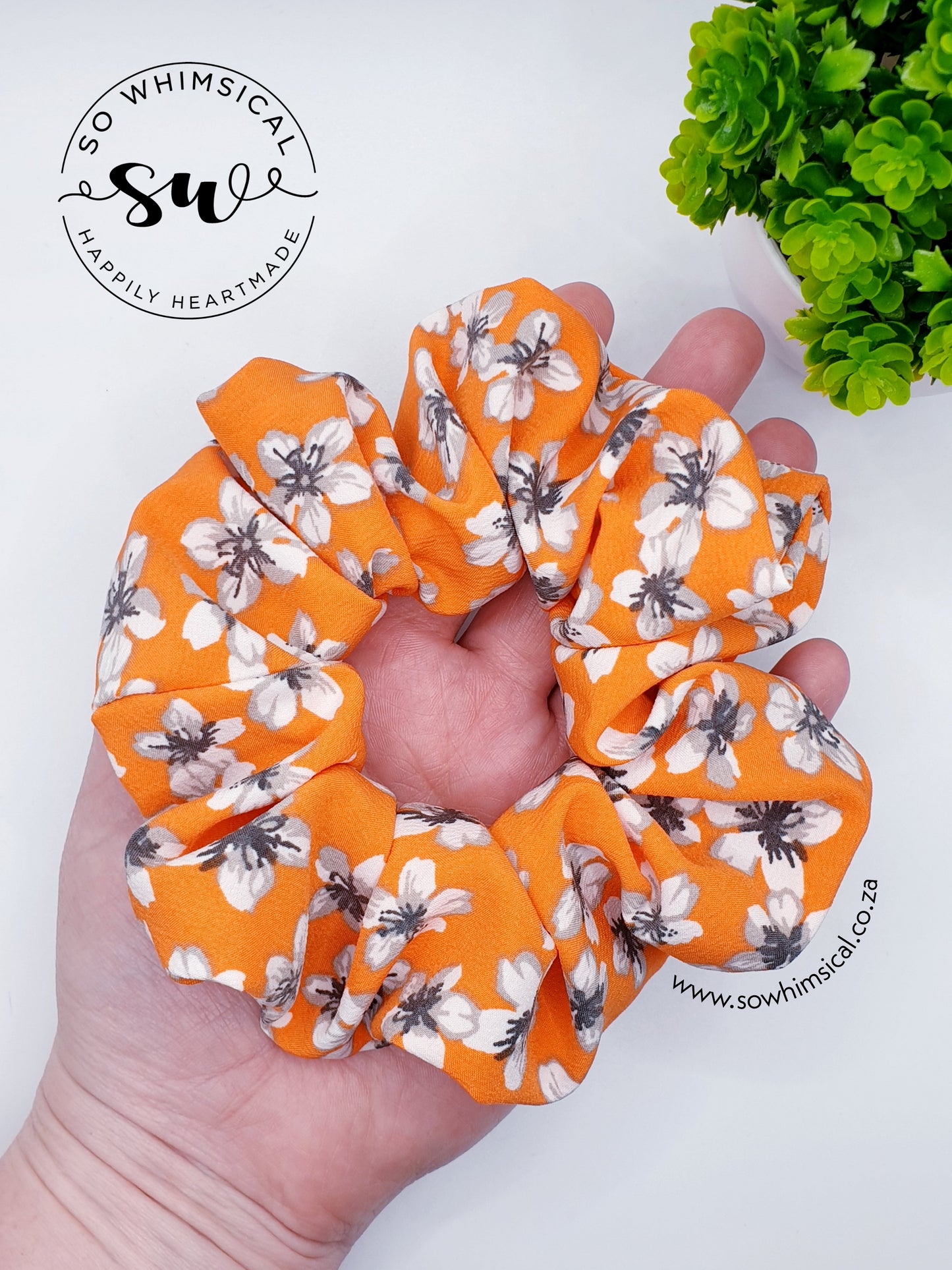 Tangerine & Florals (2 Sizes)