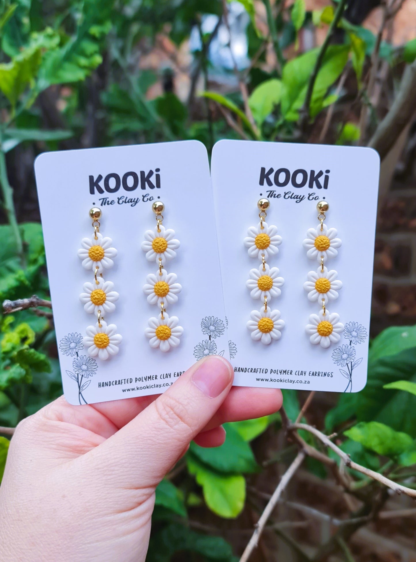 Triple Daisy Dangles