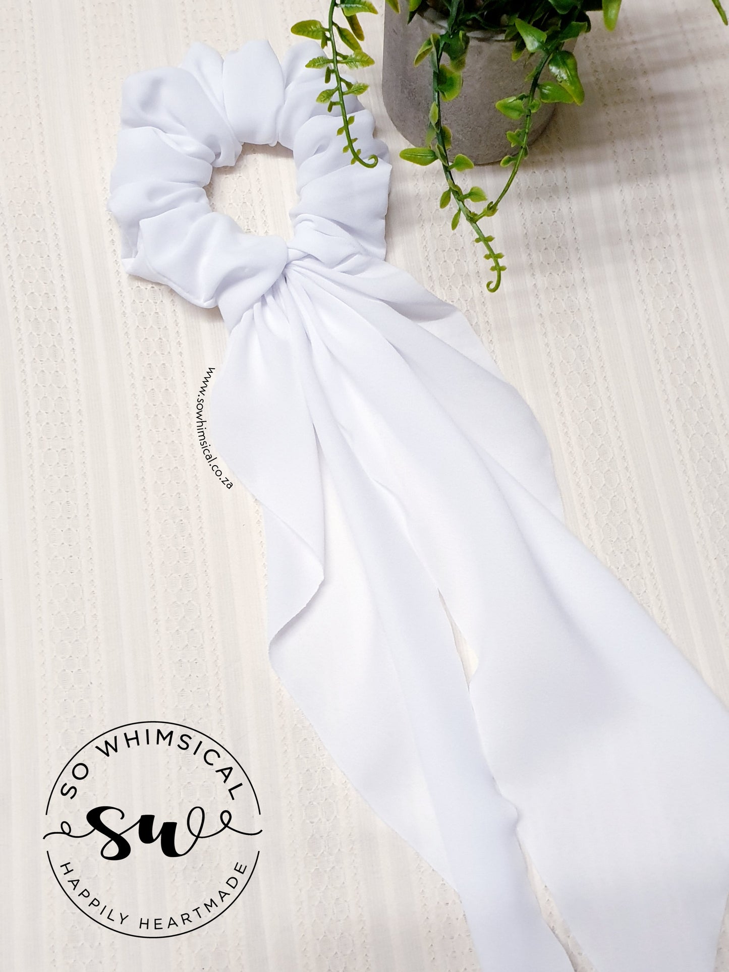 White LT Scrunchie