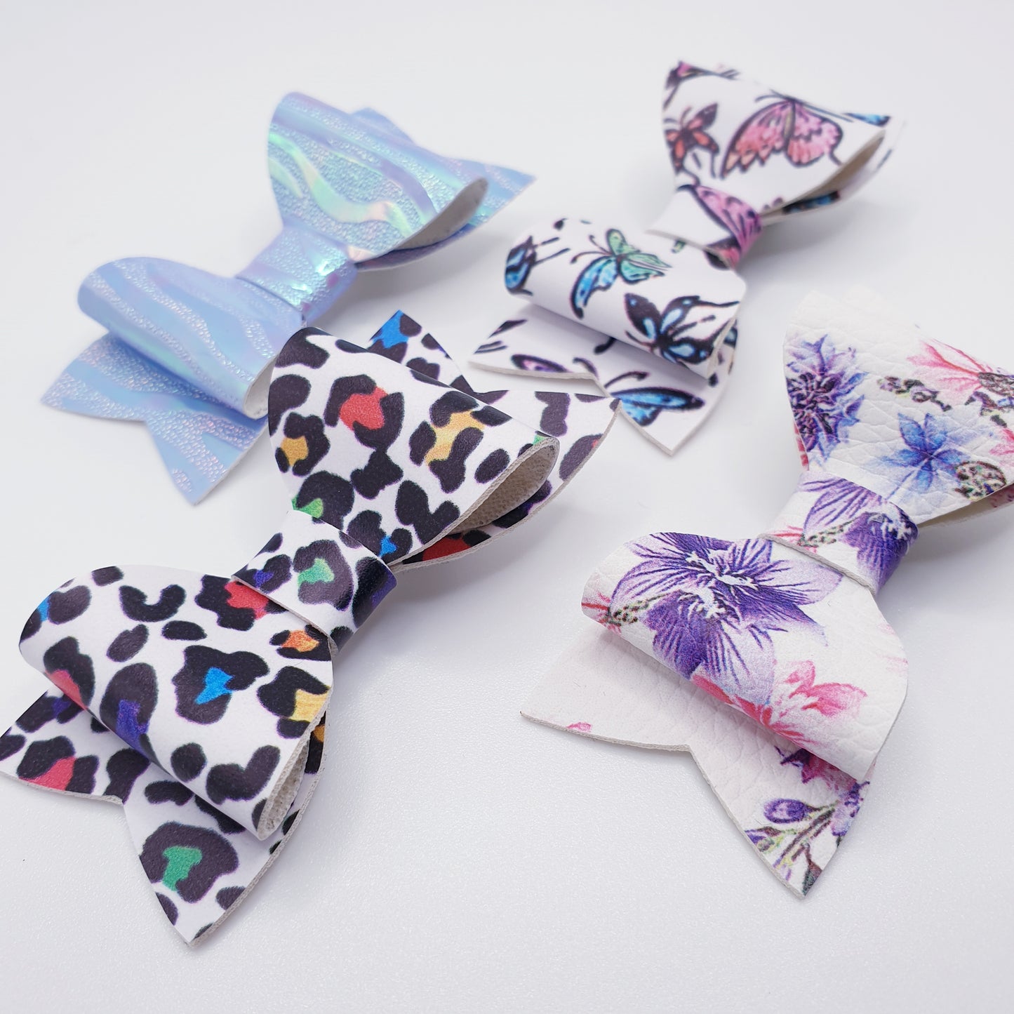 Little Mix Faux Leather Bow Set (4 Bows)