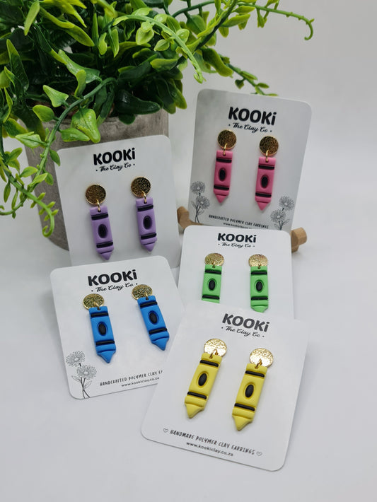 Crayon Post Dangles