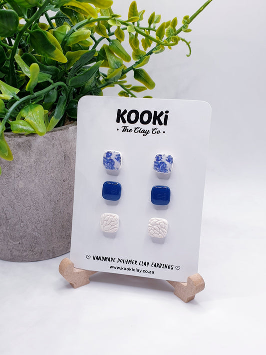 Blue Vintage Mini Stud Pack
