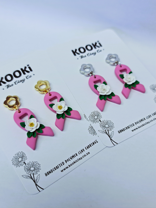 Breast Cancer Ribbons (Silver or Gold)