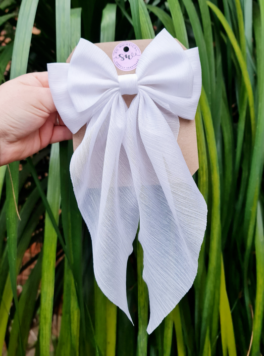 Deluxe Bow Twinkle White