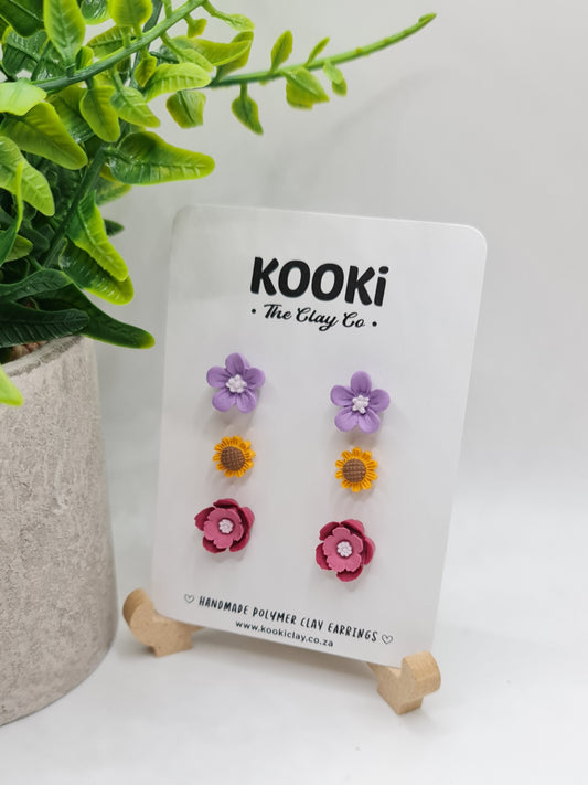 Floral Stud Pack