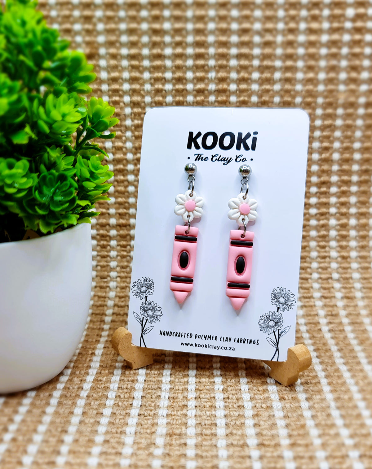 KC - Daisy Crayon Dangles