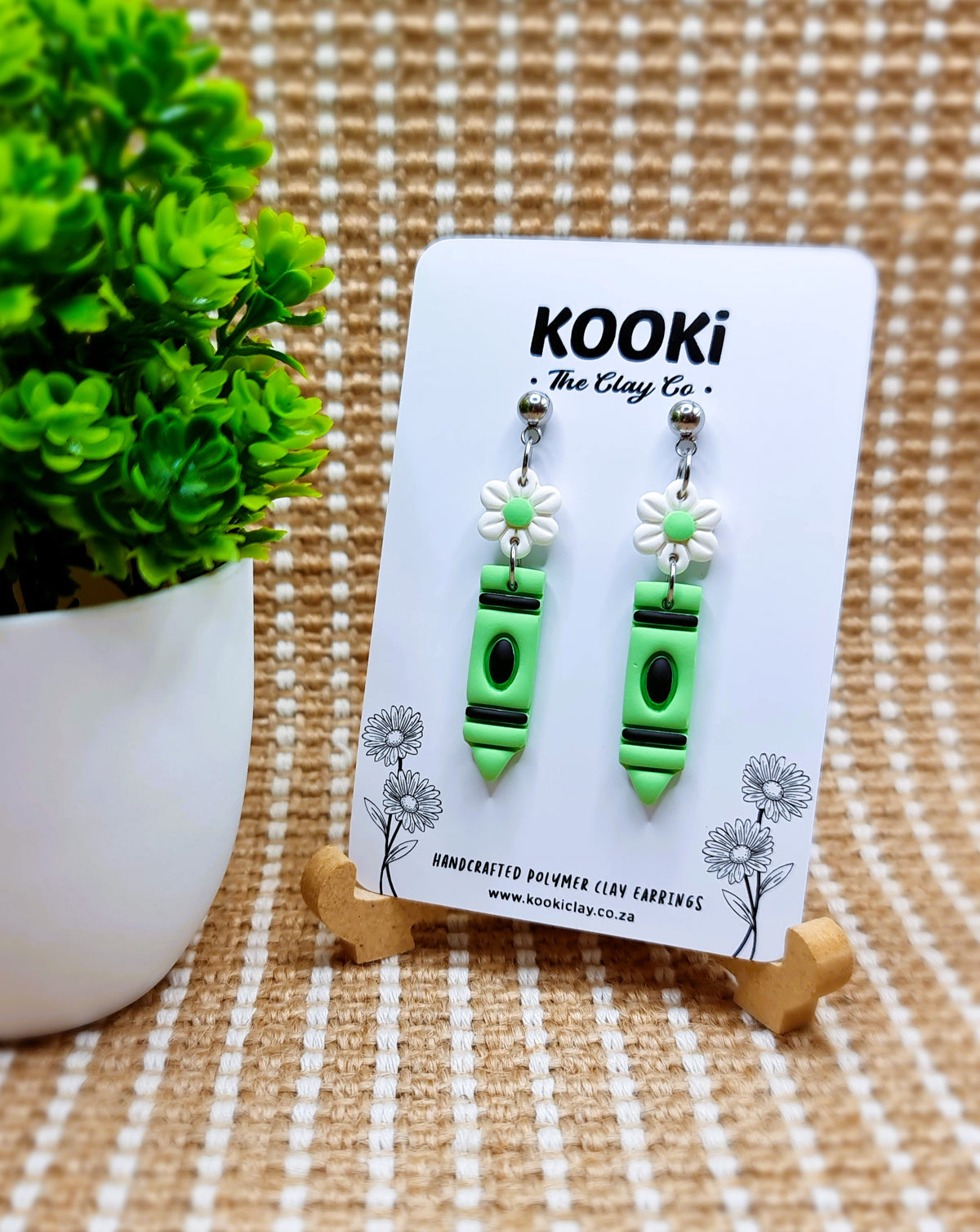 KC - Daisy Crayon Dangles