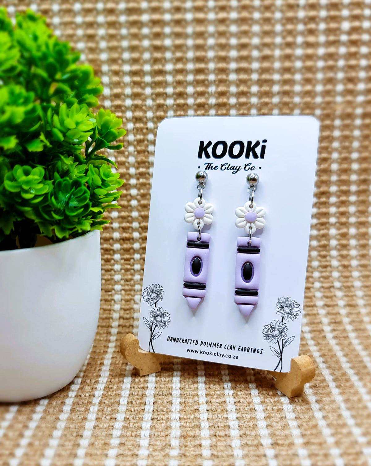 KC - Daisy Crayon Dangles