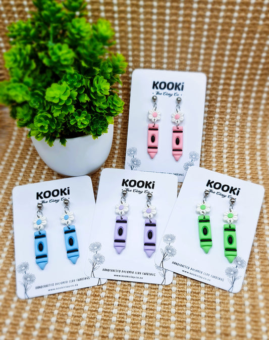 KC2054 - Daisy Crayon Dangles