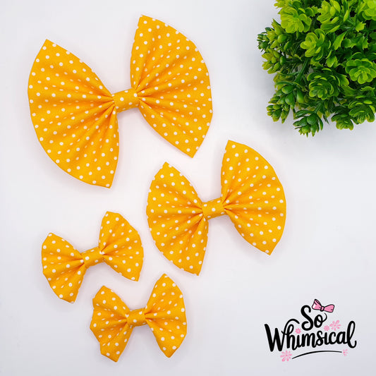 Marigold Butterfly Bows (Size Options)