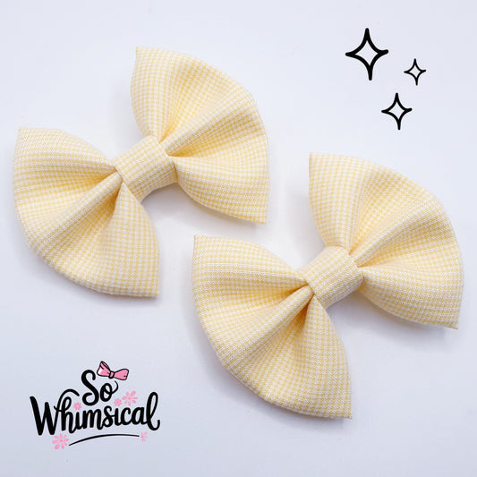 Matilda in Yay-for-Yellow (2 Small Bows)
