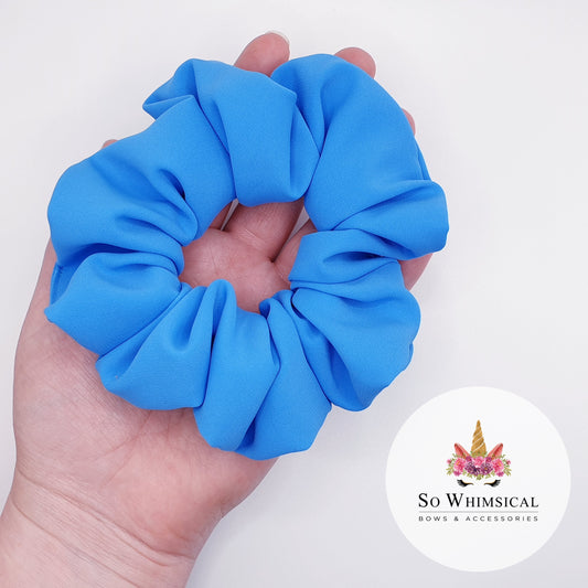 Matte Dodger Blue Scrunchie Medium