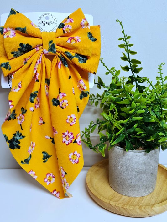 Deluxe Bow Mustard Yellow