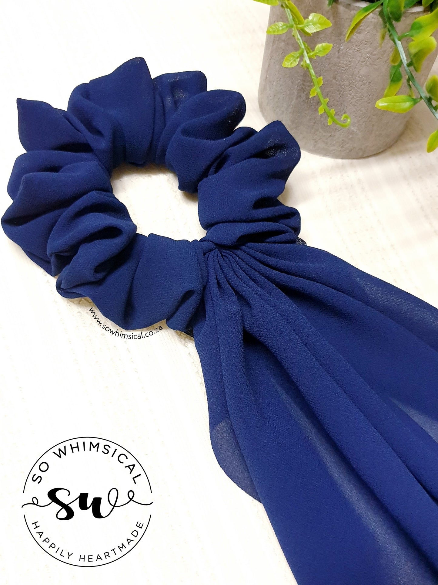 Navy LT Scrunchie
