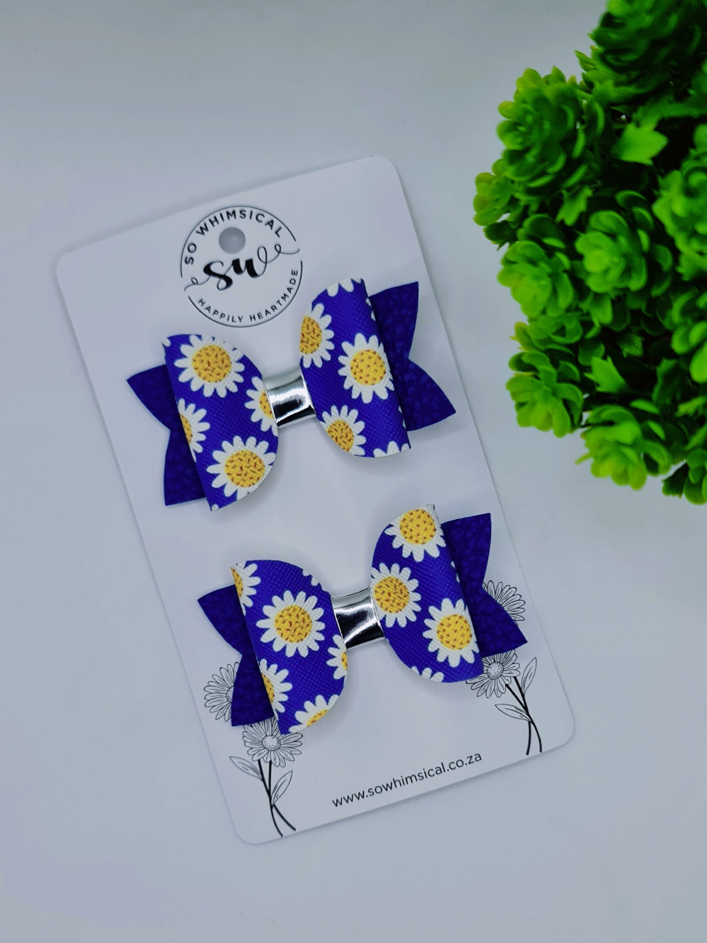 Royal Daisies Bow Set