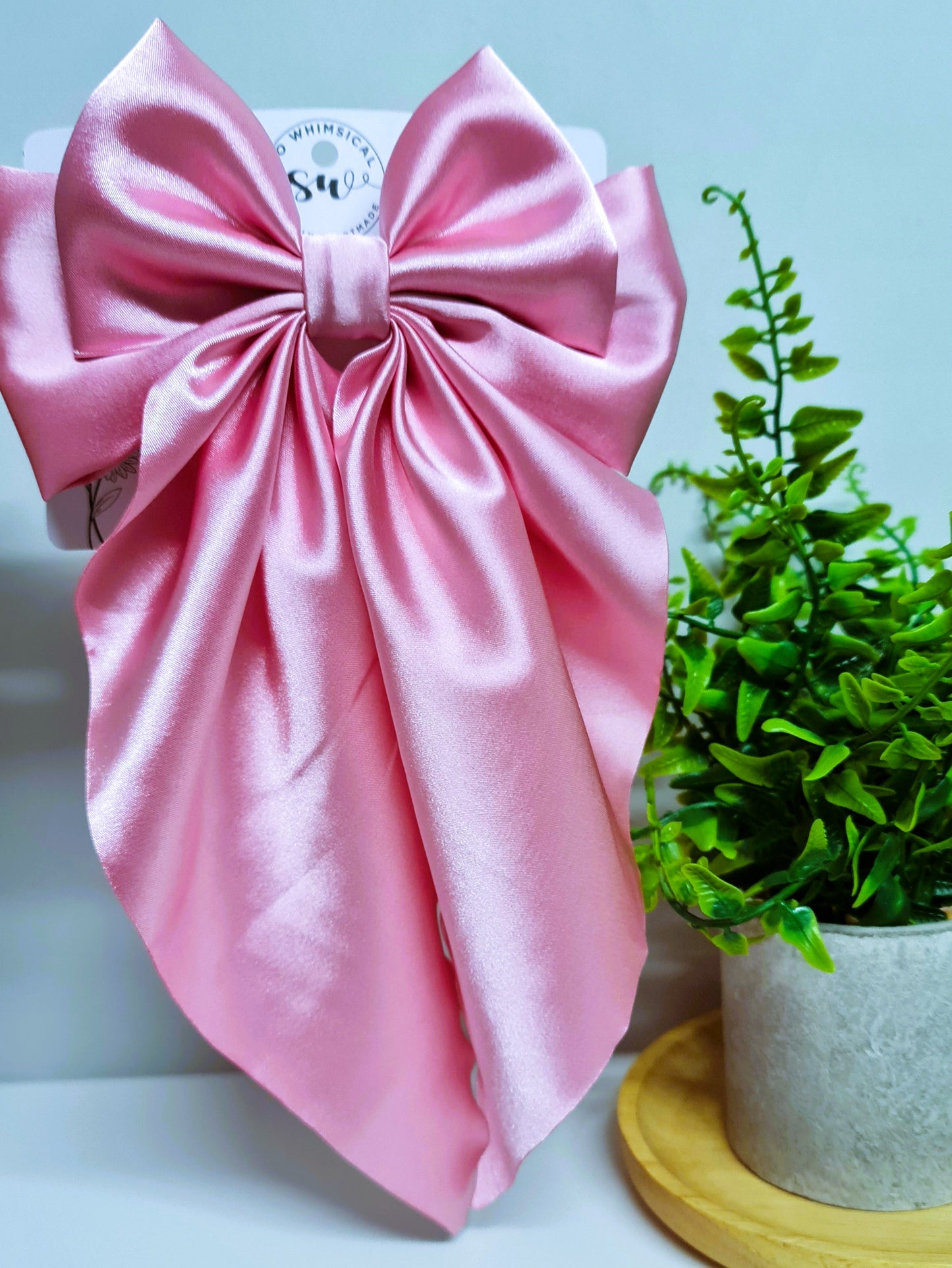 SW5342 - Deluxe Bow Baby Pink Satin