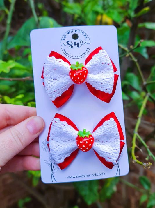 Strawberry Bow Set