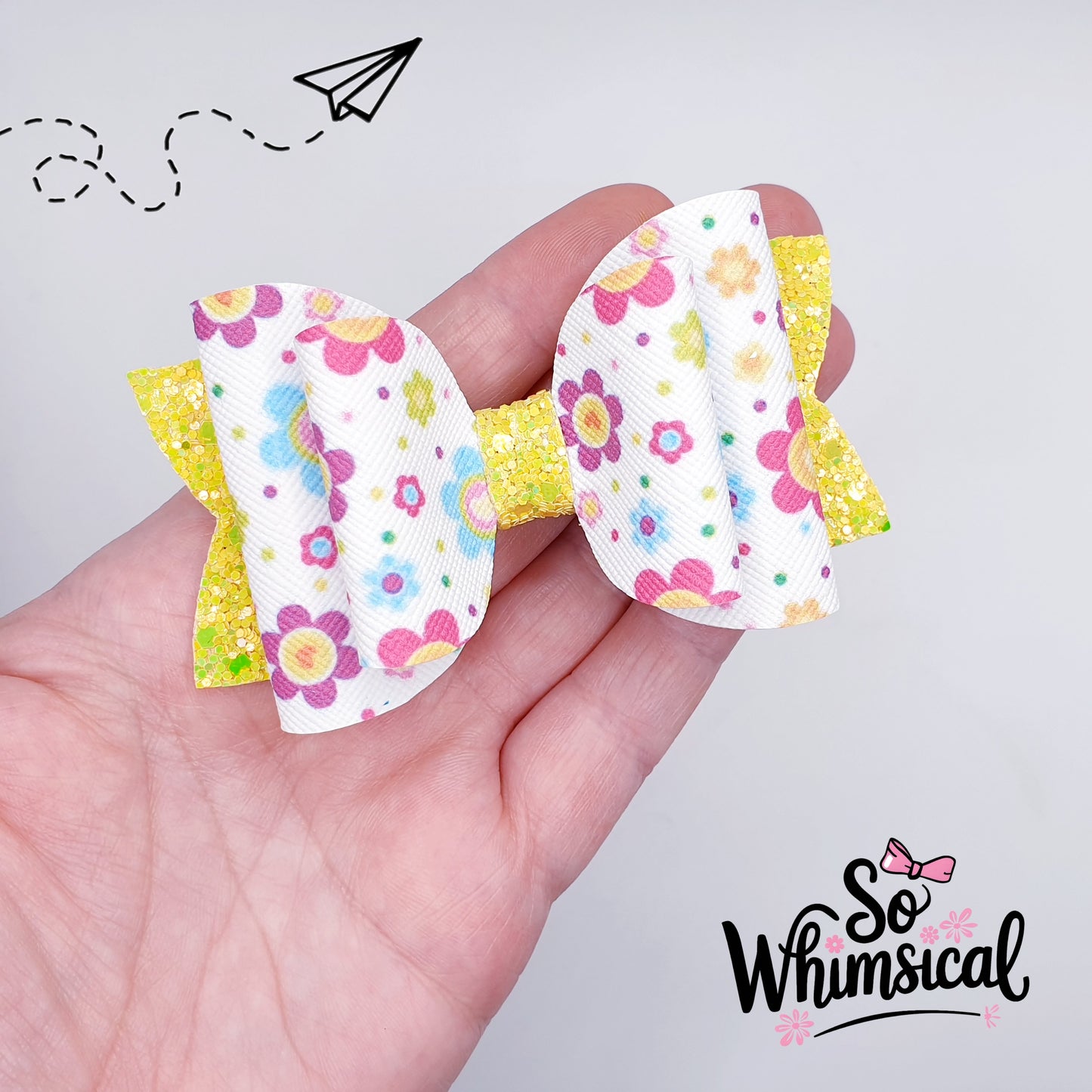 Sunny Blooms Large Bow