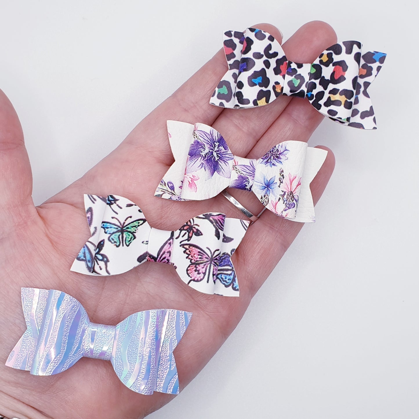 Little Mix Faux Leather Bow Set (4 Bows)