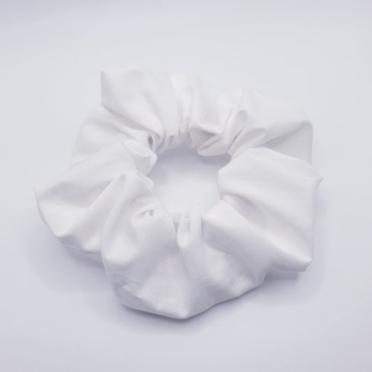 White School Scrunchie